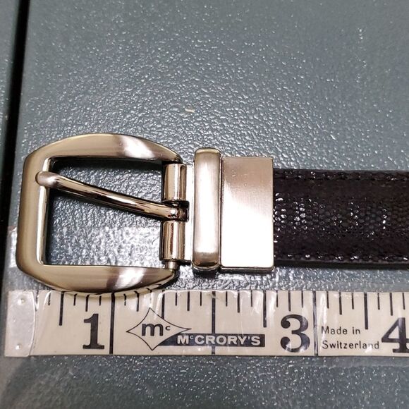 Great red/black reversible belt. Silver hardware. Good used condition. Fun - Picture 2 of 4